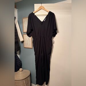 Old Navy Black Maxi Jumpsuit